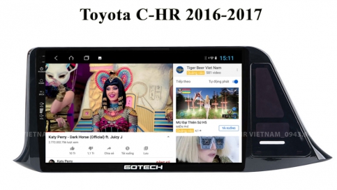Màn hình DVD Android xe Toyota CHR 2016 - nay | Gotech GT8 